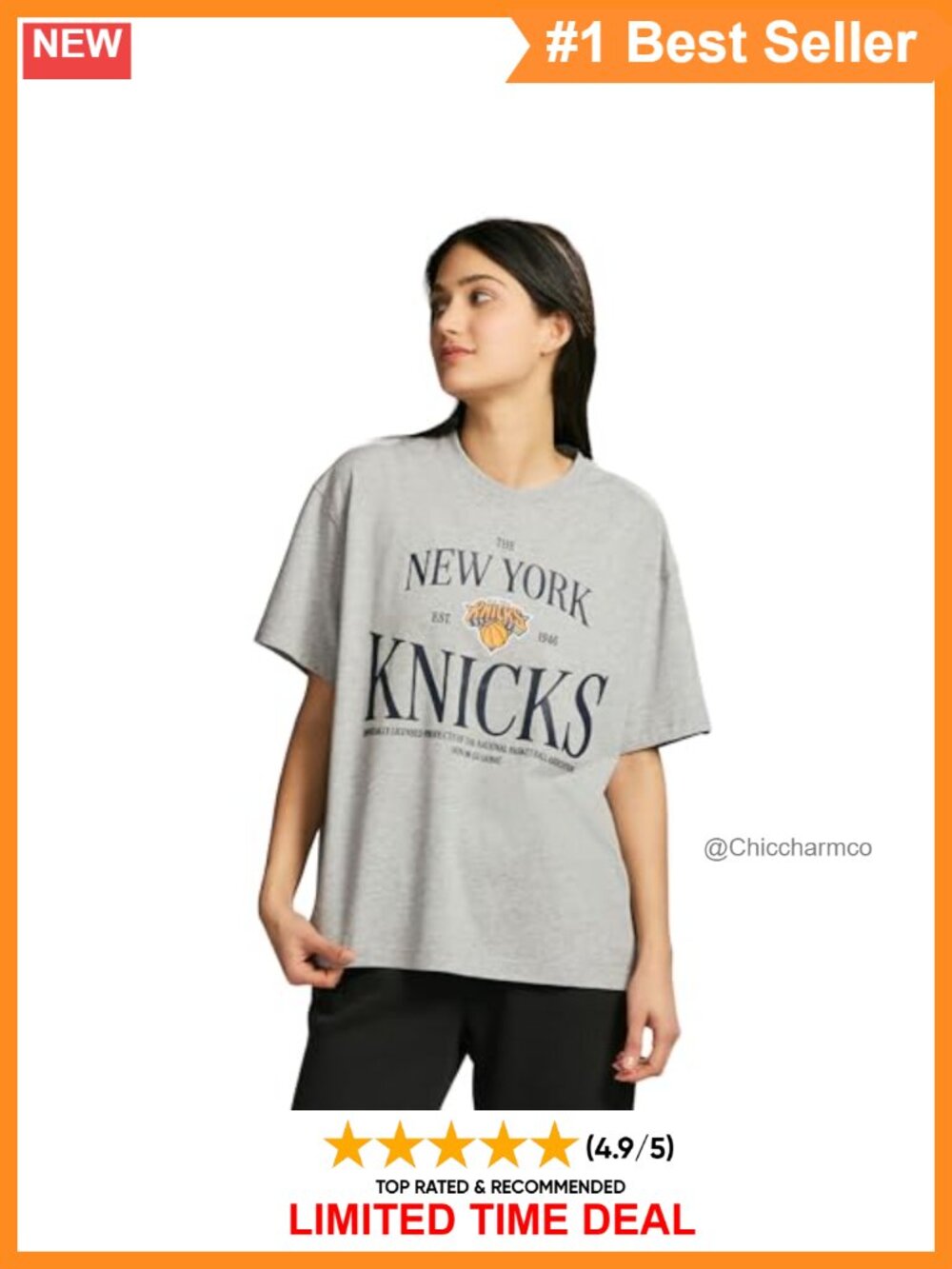 NBA Oversized Short Sleeve Graphic Crewneck Tee